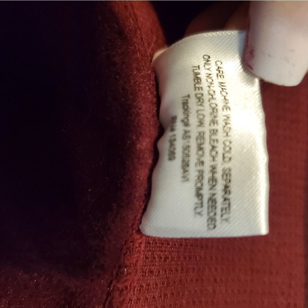 Love Charm Maroon Fleece Lined Leggings Medium Large - Picture 3 of 4